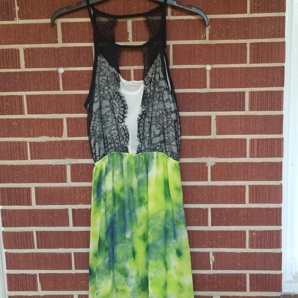 Stylebook Lace and Tie Dye Dress - Picture 2 of 7